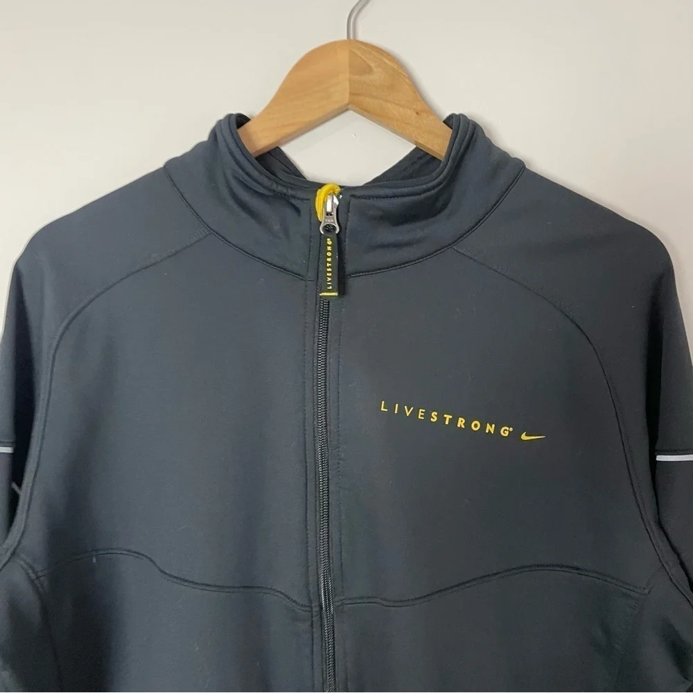 [Nike] Men's Livestrong Black Full Zip Athletic Jacket